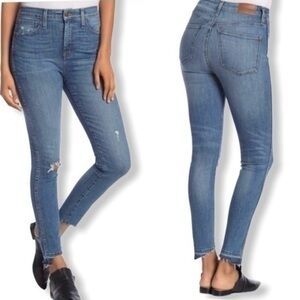 Madewell Distressed Curvy High Rise Skinny Jeans
